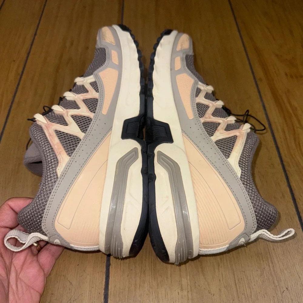 Salomon‎ ACS+ OG Athletic Trail Running Shoes Beige Gray US W13 M12 Quick Lace